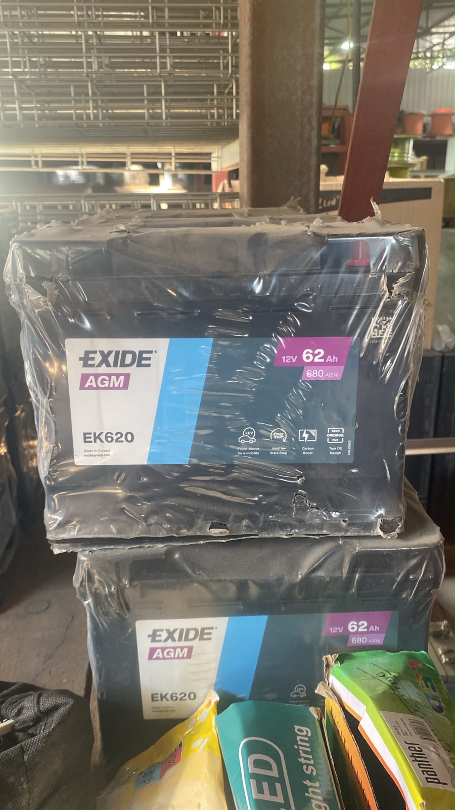 Exide AGM EK620 12V 62Ah 680A Akü