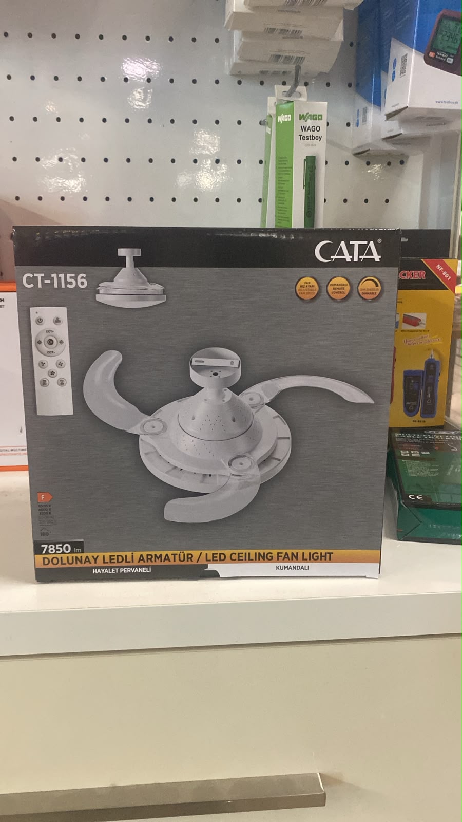 CATA CT-1156 Boluna LED Armatürlü Tavan Vantilatörü